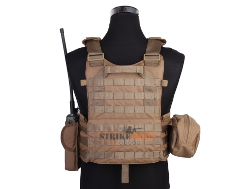 Жилет тактический койот Emerson LBT6094A style Plate Carrier w 3 pouches/CB500D EM7440CB фото 5