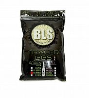 Шары для страйкбола трассирующие BLS 0.28g (1кг, зеленые)