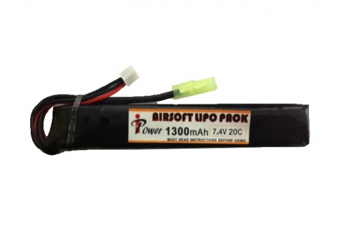 АКБ iPower 7.4V LiPO 1300mAh 20C 12x20x130 mini type