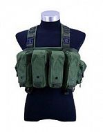 РАЗГРУЗКА НАГРУДНАЯ 6 КАРМАНОВ AK Chest Rig Cordura 600D OD 