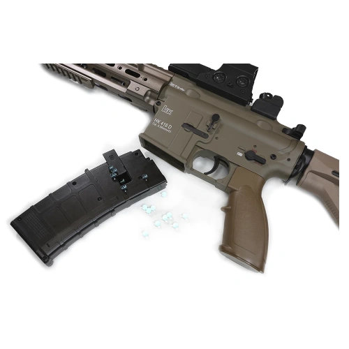 Модель автомата для гидробола RG HK416 с прицелом, песочный фото 6