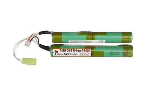 АКБ iPower 7.4V LiPO 5200mAh 15C ALP5200R3-2S2P 18x18x134mm mini type