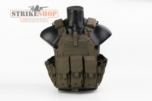 Жилет тактический олива Emersongear Quick Release 094A style Plate Carrier / RG EM7405RG