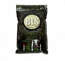 Шары для страйкбола трассирующие BLS 0.20g (1кг, зеленые)