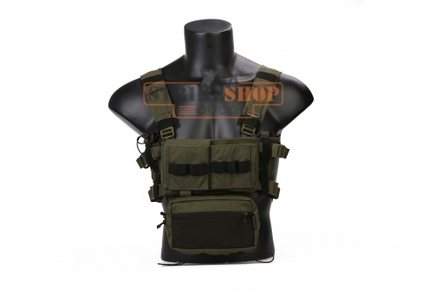 Тактическая разгрузка олива Emersongear Micro Fight Chissis MK3 Chest Rig/RG500D EM2961RG