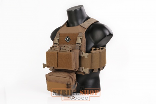 Жилет тактический койот Emersongear FCS Style VEST W/MK Chest Rig SET/CB500D EM7407CB фото 5