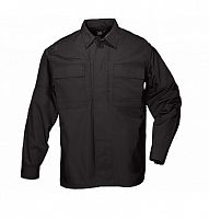 Тактическая рубашка RIPSTOP TDU, длинный рукав, цвет BLACK, (размер M)