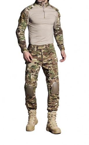 КОМПЛЕКТ Tactical Combat Uniform с наколенниками и налокотниками MULTICAM Size XL AS-UF0006CP