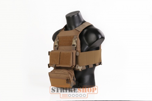 Жилет тактический койот Emersongear FCS Style VEST W/MK Chest Rig SET/CB500D EM7407CB фото 3