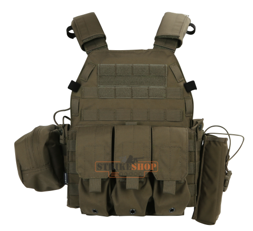 Жилет тактический олива EmersonGear LBT6094A style Plate Carrier w3 pouches/RG500D EM7440RG фото 4