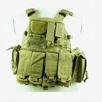 ЖИЛЕТ ТАКТИЧЕСКИЙ Molle Combat Strike Plate Carrier Vest 600D AS-VT0013OD